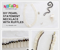 DIY Pearl Statement Necklace with Ruffles