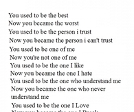 You Used To Be...