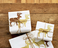 Deer silhouette wrapping paper