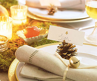 Jingle bell place setting