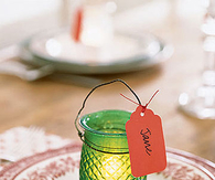 Glowing place card