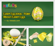 Easter Egg Ideas - Make Ribbon Easter Eggs