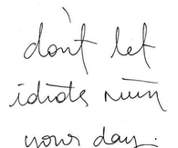 Dont Let Idiots Ruin Your Day