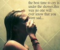 The best time to cry