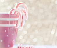 Candy cane and peppermints