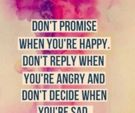 Dont Act On Emotion
