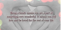 Being a family