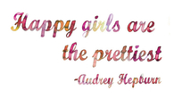 Happy girls are the prettiest
