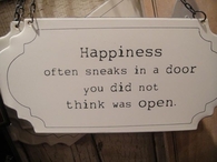 Happiness after sadness