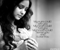 I love you