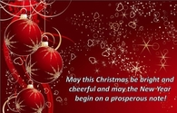 May this Christmas be bright and cheerful