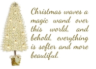 Christmas waves a magic wand