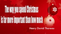 The way you spend Christmas