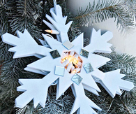 Outdoor christmas light snowflake