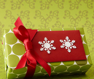 Snowflake gift tag
