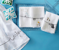 Seasonal tea towels