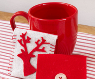 Cozy christmas tea holder