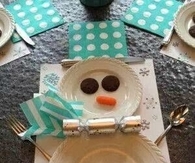 Snowman Place Setting