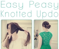 DIY Easy Peasy Knotted Updo