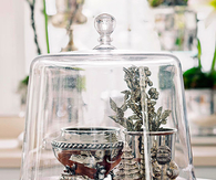 Glass trinket display