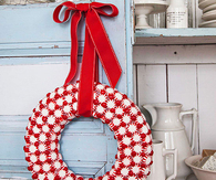 Peppermint candy christmas wreath