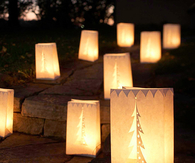 Holiday luminarias
