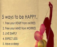 5 ways to be happy