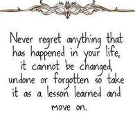 never regret anything