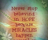 miracles happen every day