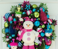 Snowman Wreath