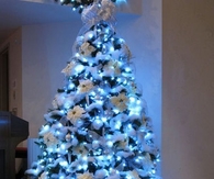 Blue & White Christmas Tree