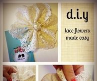 DIY Lace Flower