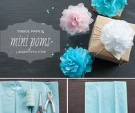 Tissue Paper Mini Pom Poms