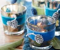 Winter theme voltive candles