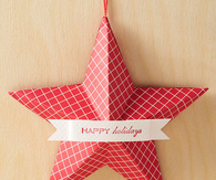 Star christmas ornament