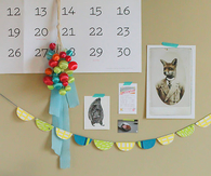 Napkin scallop garland