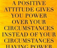 a positive attitude