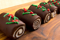 DIY Mint Chocolate Yule Logs