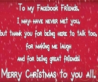 to my facebook friends