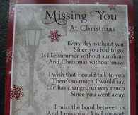 missing you at christmas