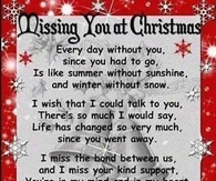 Missing you at Christmas