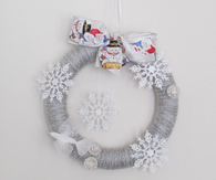 Winter Season Wreath Snowflakes by:-KnitWhats 