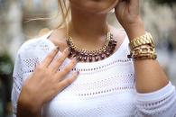 Chunky gold necklace