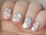 Pastel sky nails