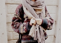 Layered scarves