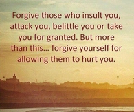 forgive those