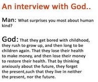 An interview with God