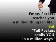 empty pockets