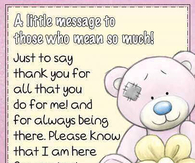 To those who mean so much