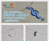 DIY Necklace Pendant - Make A Beaded Pendant